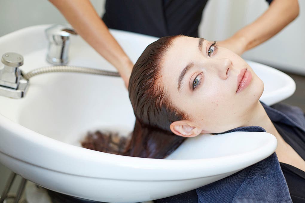 Washing Long Hair with Silicone-free Shampoo